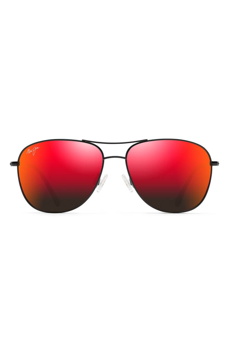 Maui Jim Cliff House 59mm Polarized Aviator Sunglasses, Main, color, 