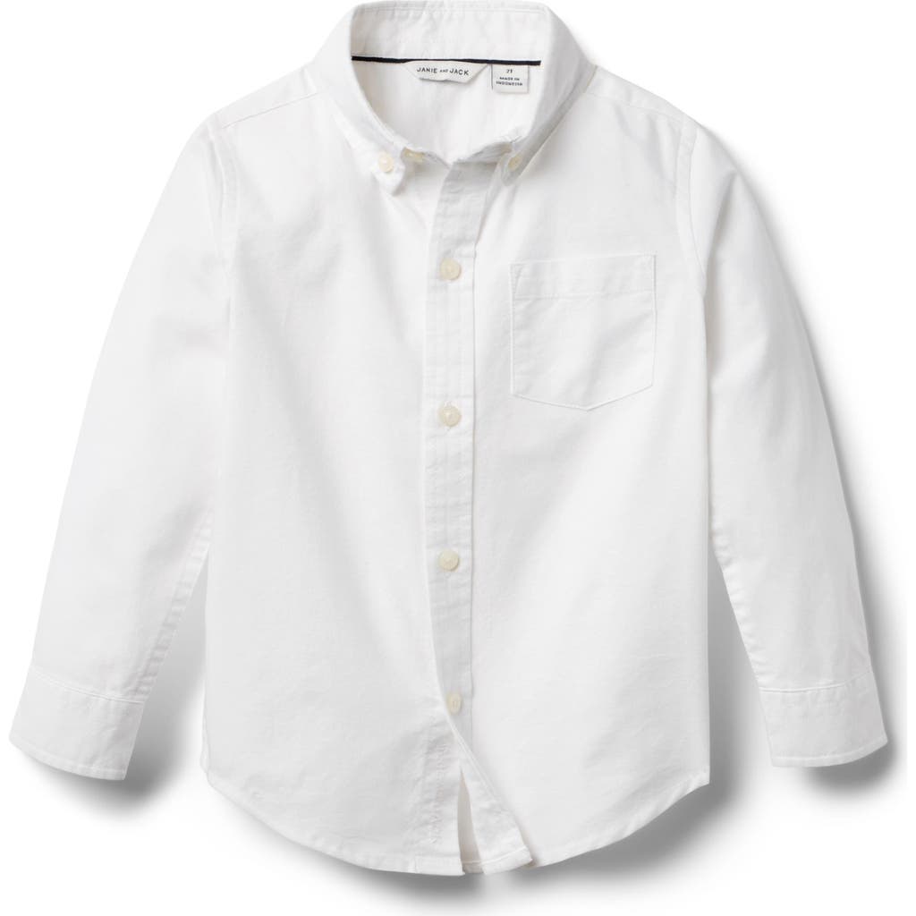 Janie And Jack The Oxford Shirt In White