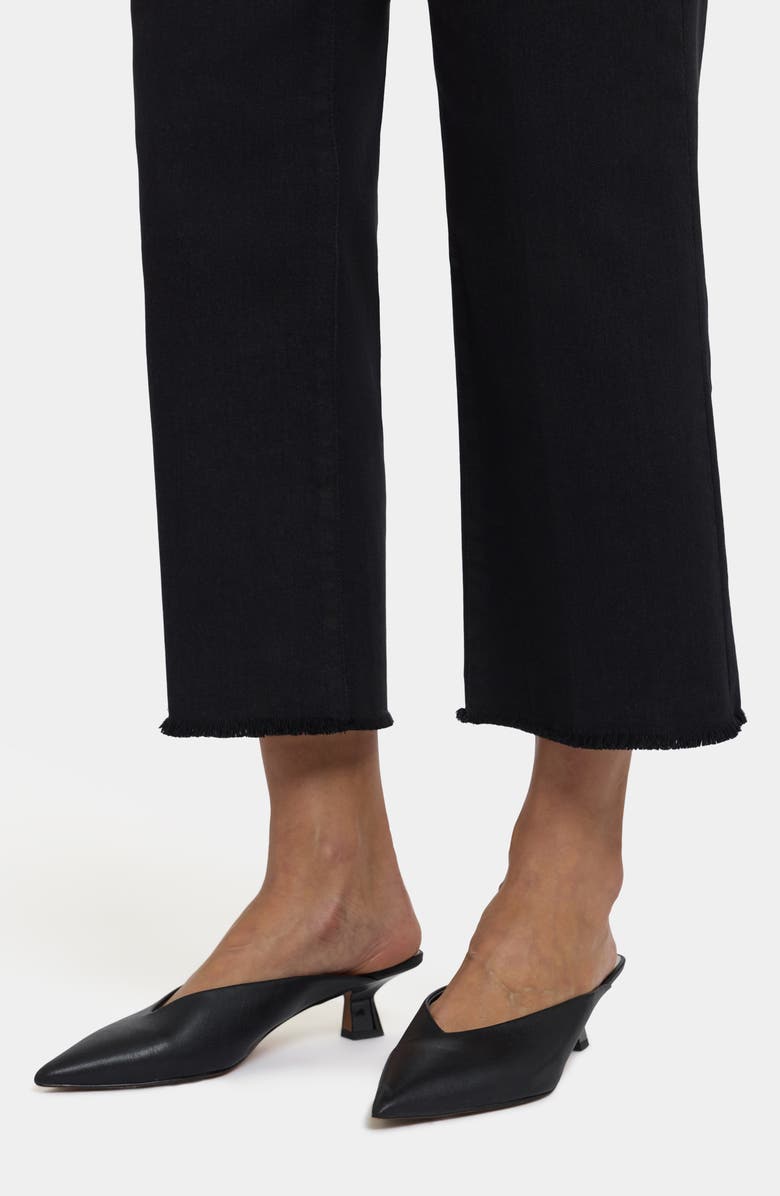 NYDJ Coco High Waist Crop Wide Leg Jeans, Alternate, color, Black