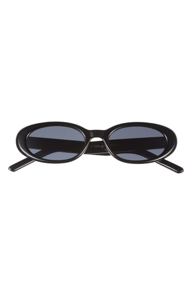 BP. Narrow Oval Sunglasses, Main, color, Black