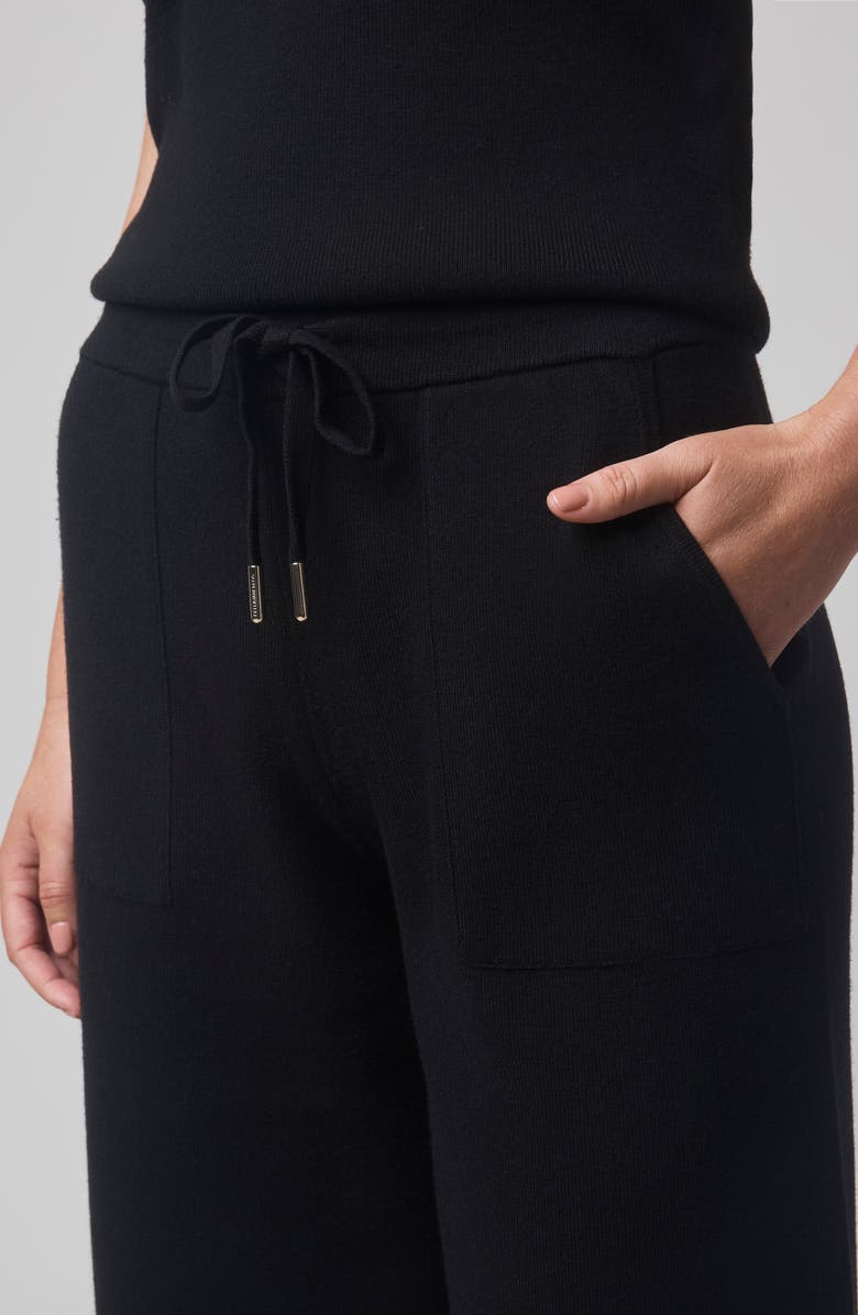 Splendid x @cellajaneblog Seam Pants, Alternate, color, Black