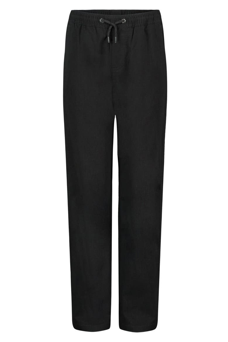 Larry Twill Drawstring Pants, Main, color, RAVEN
