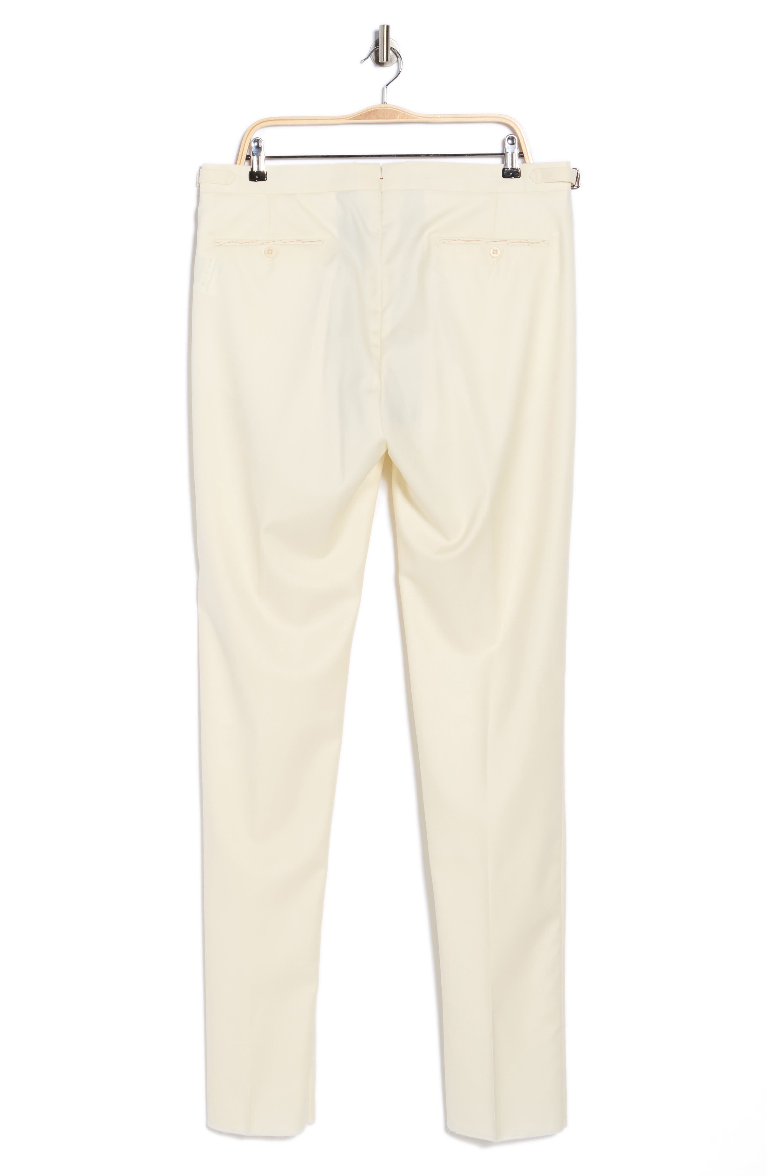Danny Pleated Solid Wool Dress Pants - image 4
