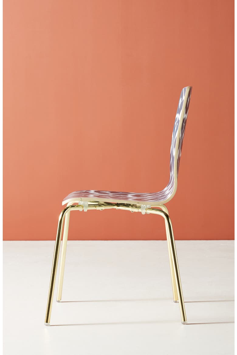 Anthropologie Ikat Tamsin Dining Chair, Alternate, color, BLUE