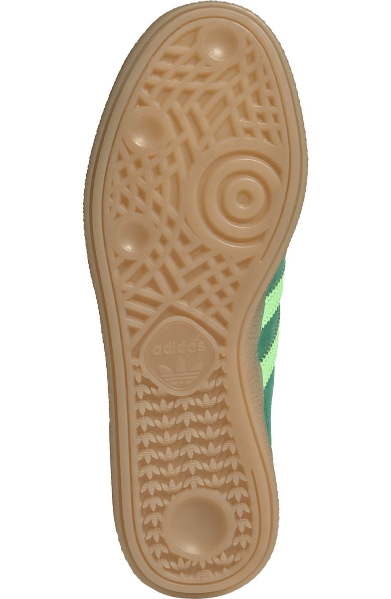 adidas München Sneaker, Alternate, color, Court Green/ Lime Burst/ Gum