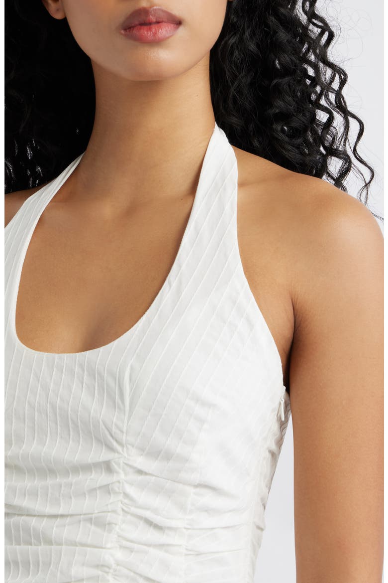 Nataliya Halter Cotton Top, Alternate, color, WHITE