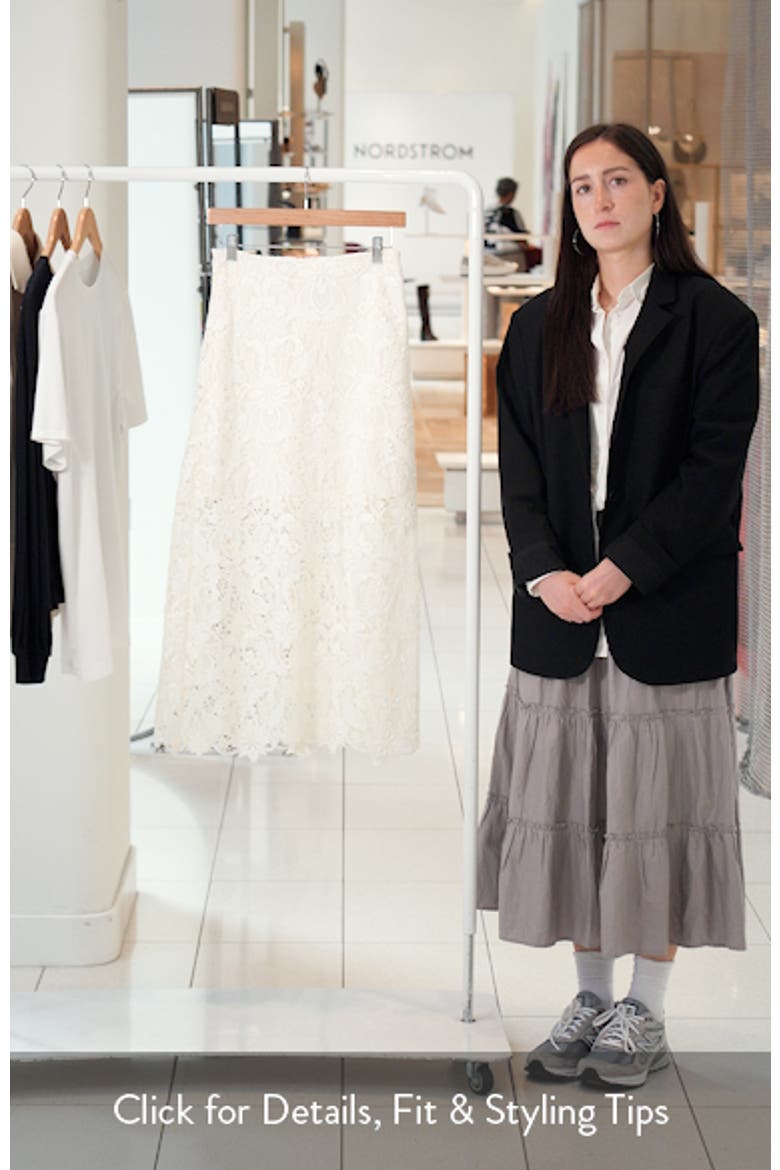 Floral Lace Maxi Skirt video