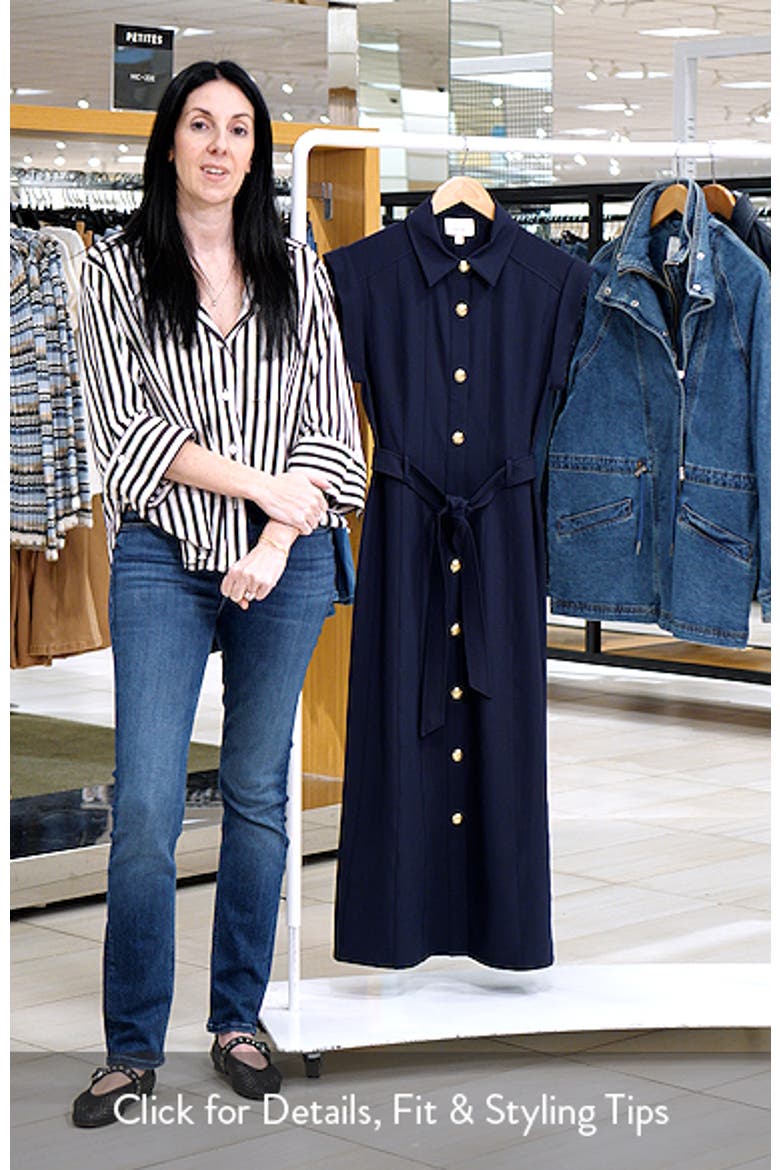 Milo Stretch Midi Shirtdress video