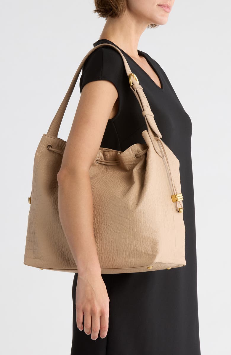 Vince Camuto Pippa Large Leather Bucket Bag, Alternate, color, Brown