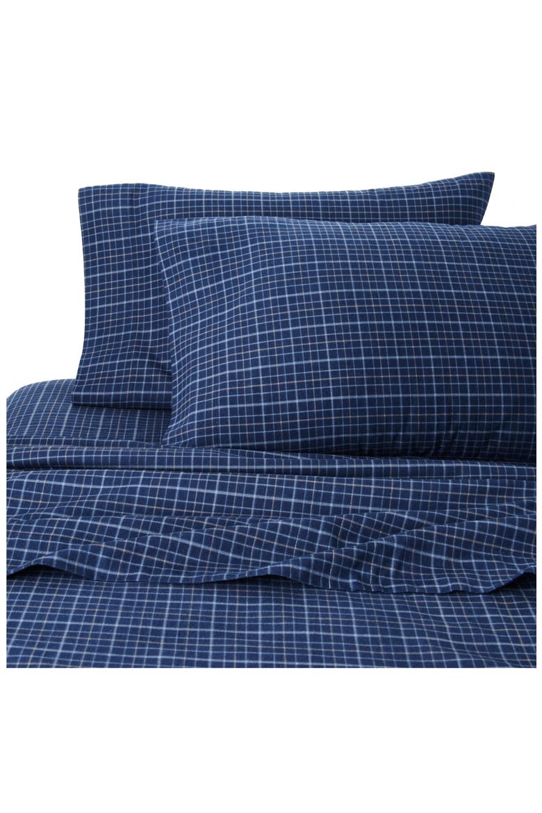 Seldon Plaid Flannel Sheet Set, Alternate, color, SELDON