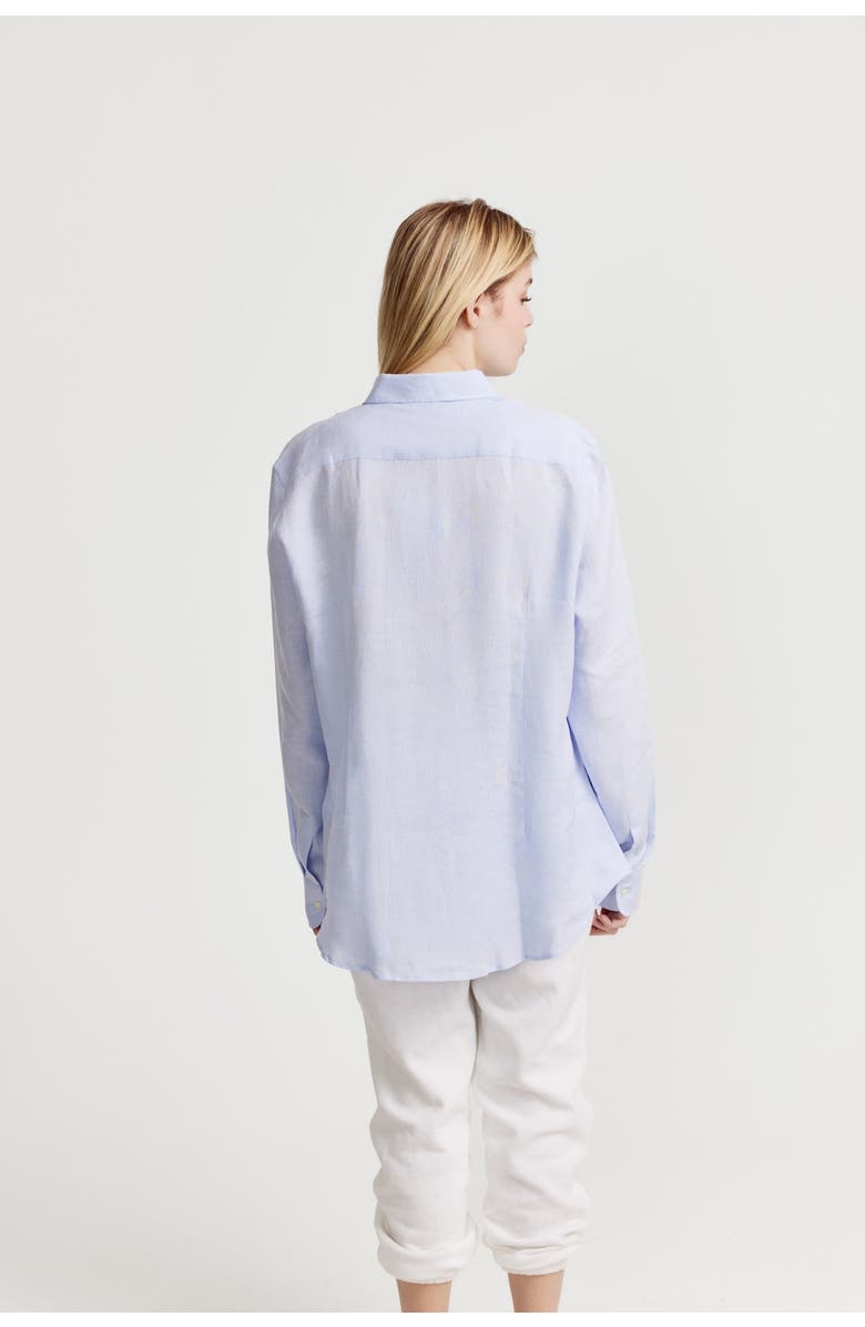 The Shirt by Rochelle Behrens The Washed Linen Shirt, Alternate, color, Light Blue