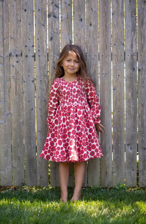 Worthy Threads Ruched Dress In Tomato
