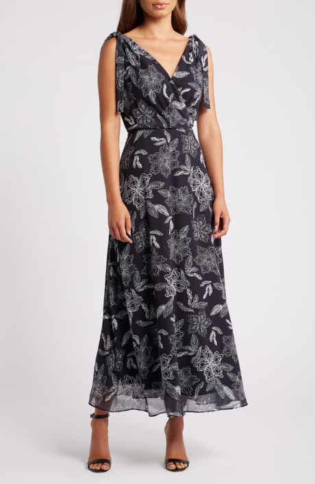 Chelsea28 Tie Shoulder Maxi Dress