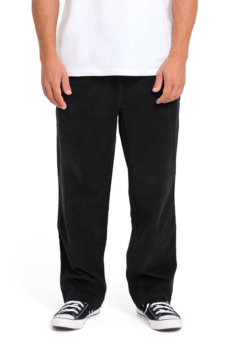 Larry Layback Corduroy Pants, Main, color, BLACK