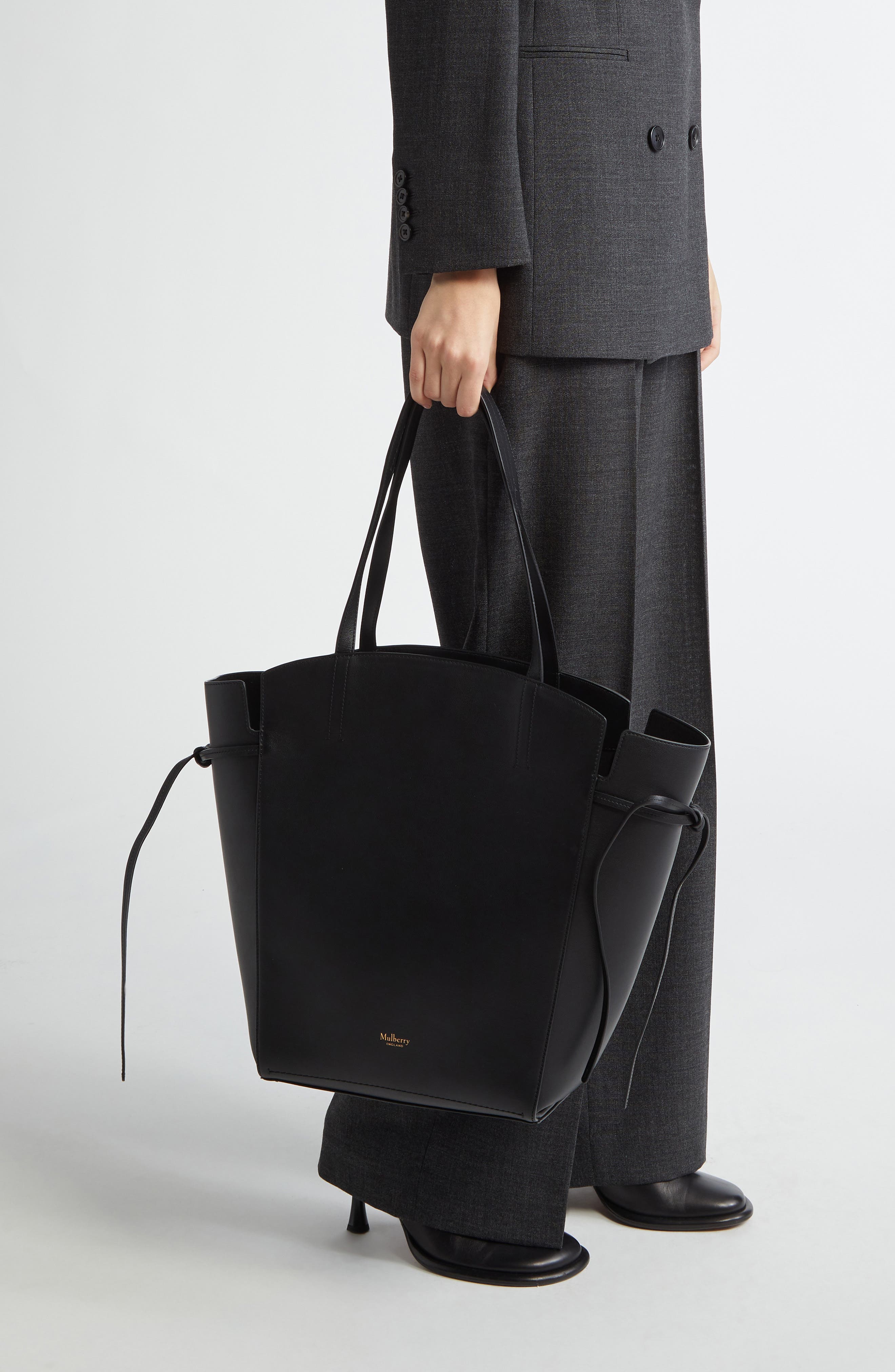 Mulberry Clovelly Calfskin Leather Tote, Alternate, color, 