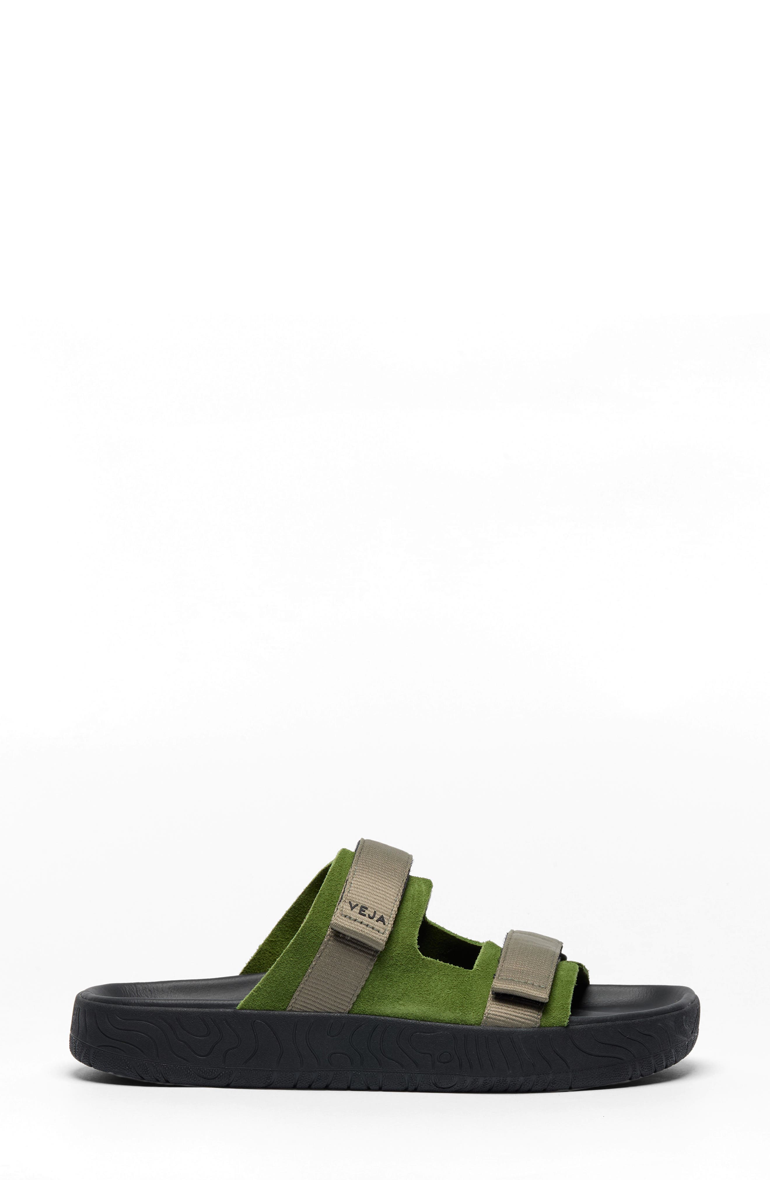 Arpoador Slide Sandal, Alternate, color, MILITARY KHAKI BLACK