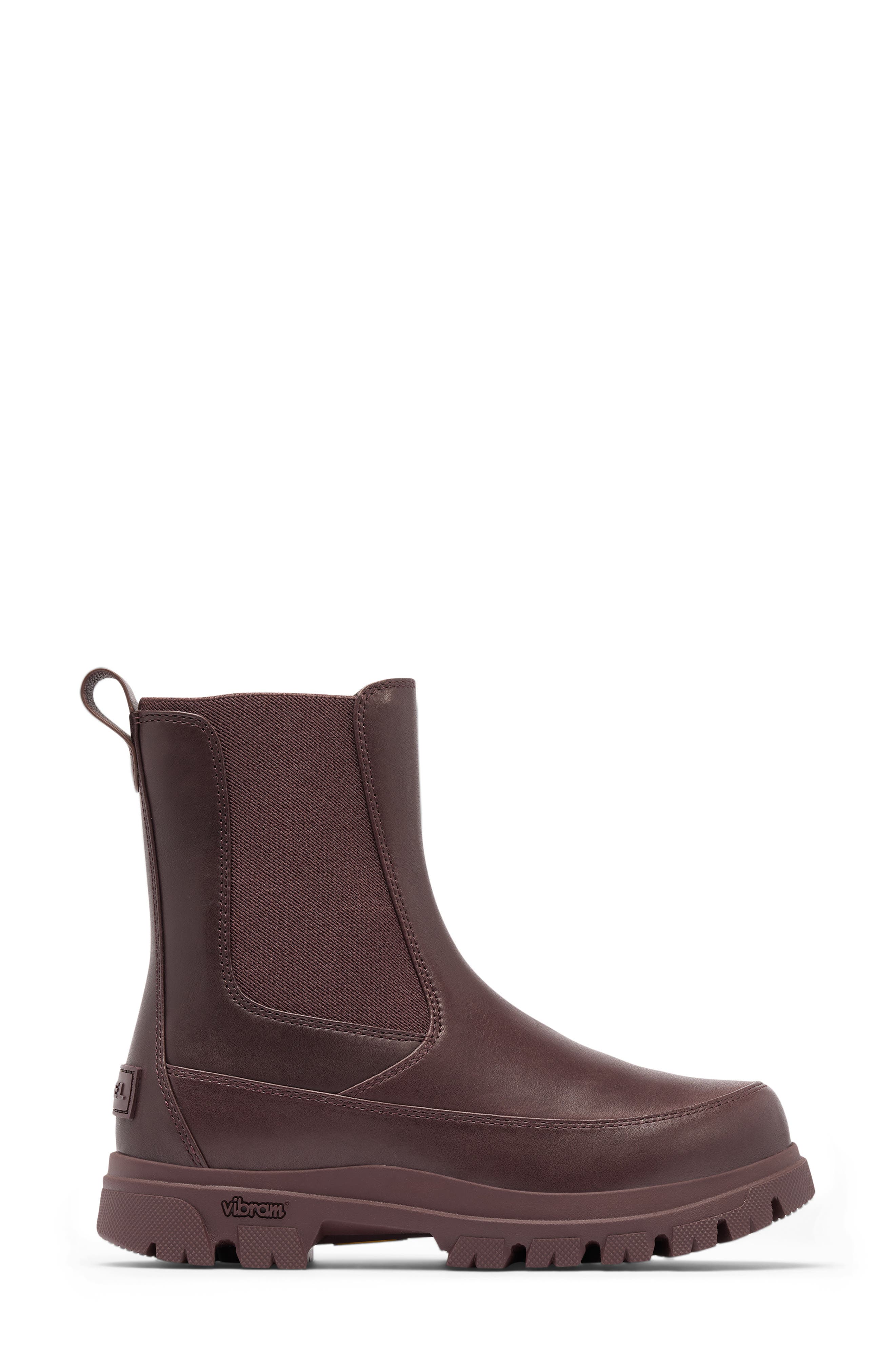 Daystorm Waterproof Leather Chelsea Boot, Alternate, color, RED LODGE/ BLACK