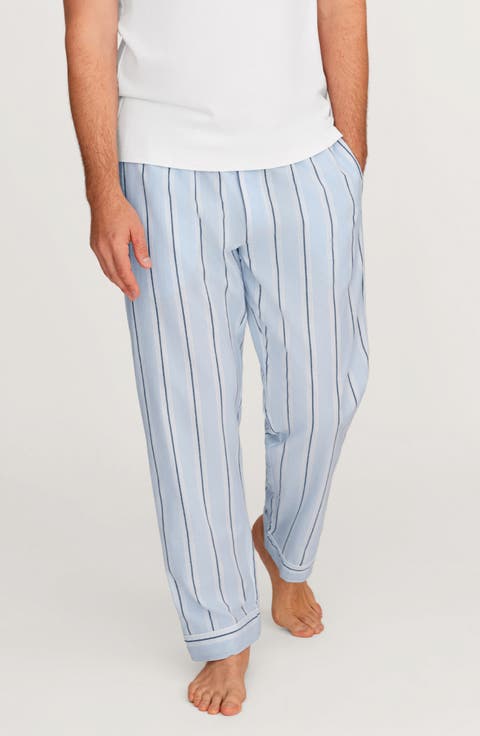 Stripe Cotton Twill Pajama Pants