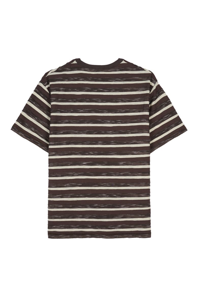 Casey Stripe T-Shirt, Alternate, color, COFFEE