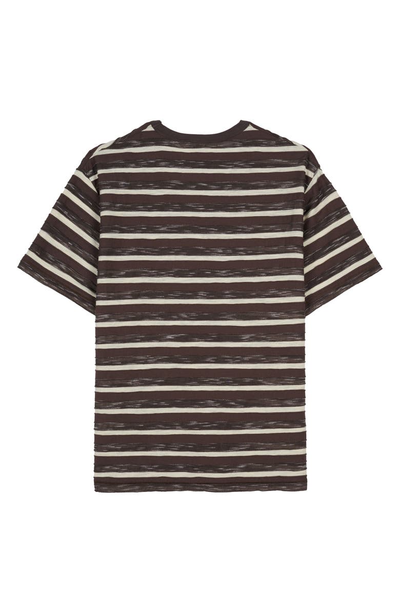 Brain Dead Casey Stripe T-Shirt, Alternate, color, Coffee