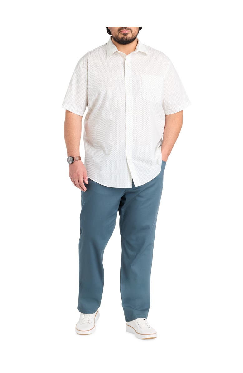 Oak Hill by DXL Big & Tall Tech Hole In One Sport Shirt, Alternate, color, White