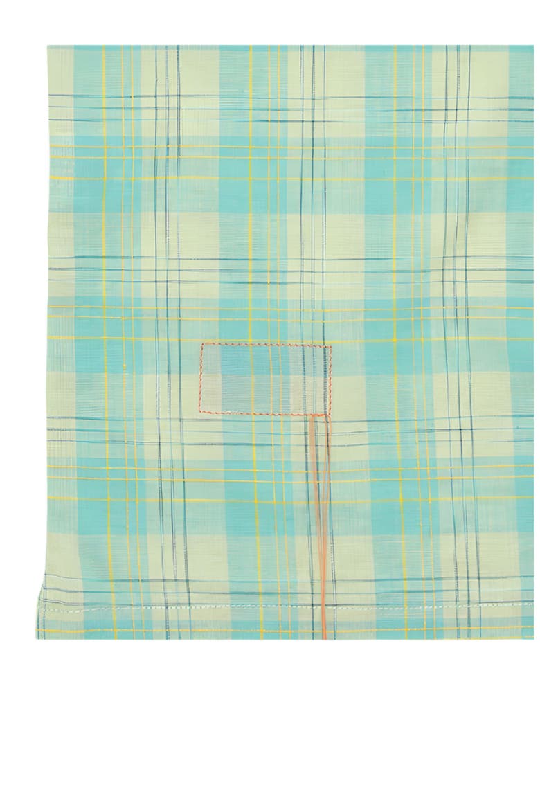 Strike Bowling Cotton Check Shirt, Alternate, color, ACQUAMARINE