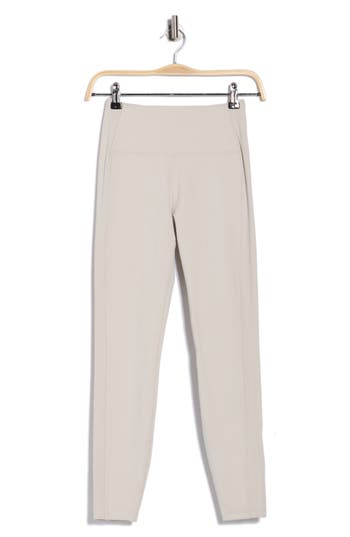 X By Gottex Rib Insert Activewear Leggings In Neutral