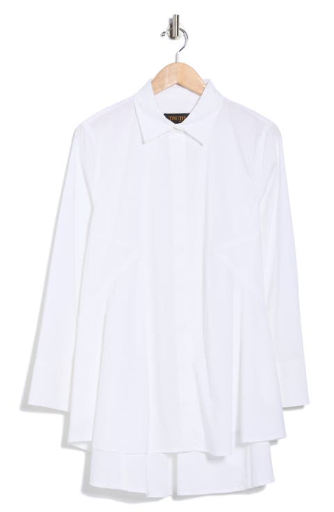 Drop Shoulder Button-Up Shirt