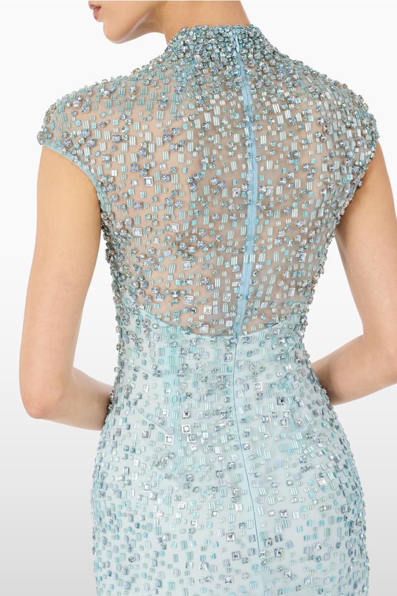 Treasure Beaded Maxi Dress, Alternate, color, Alice Blue
