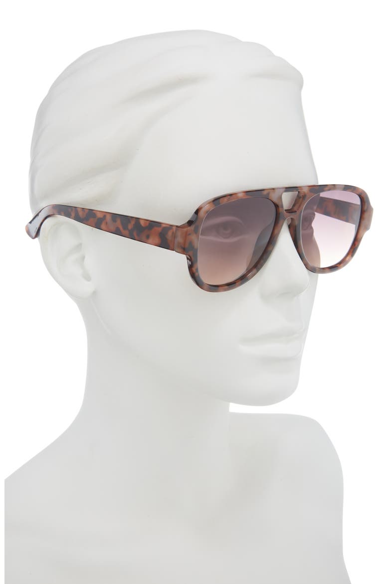 Gradient Aviator Sunglasses, Alternate, color, TORTOISE