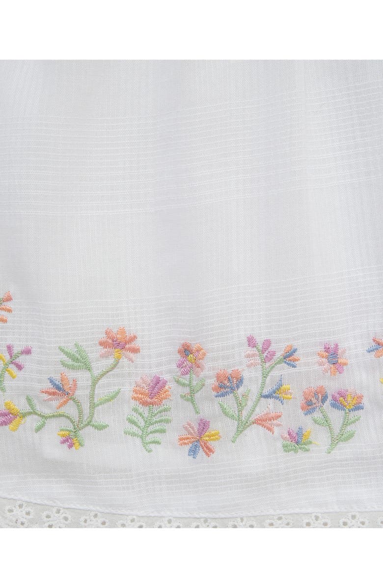 Little Me Garden Border Print Top, Leggings & Headband, Alternate, color, 