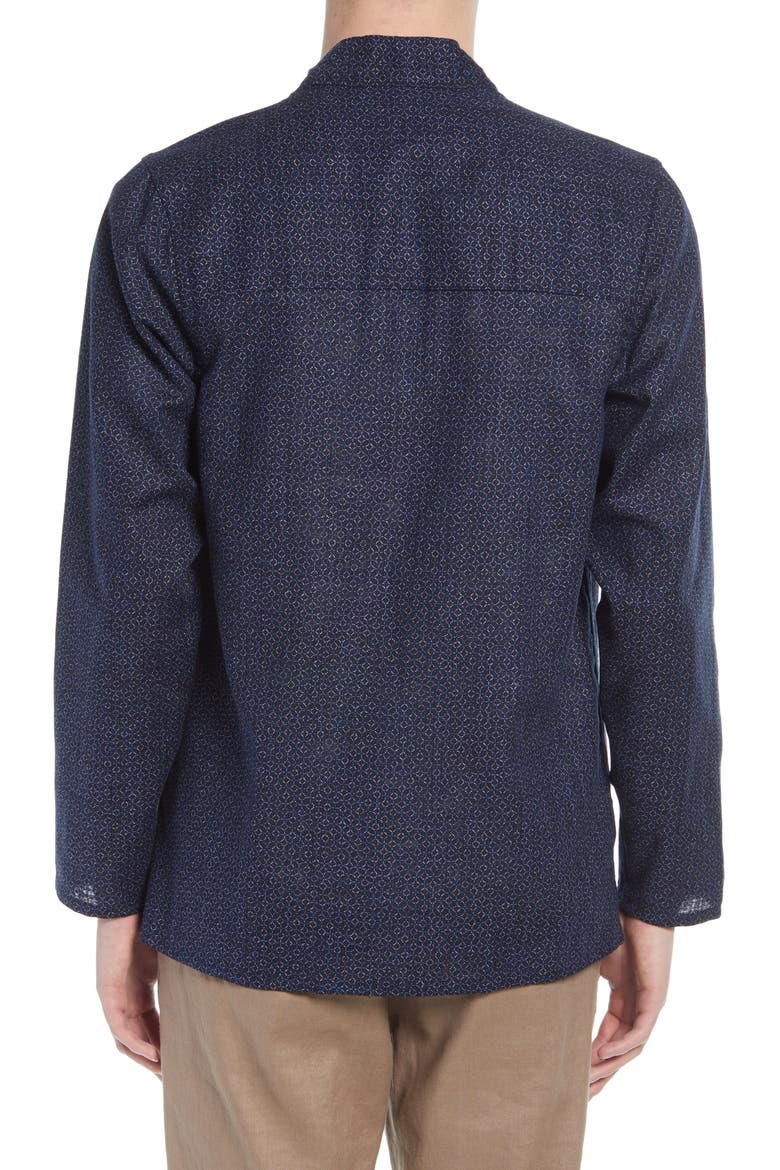 Tie Front Shirt, Alternate, color, BLUE