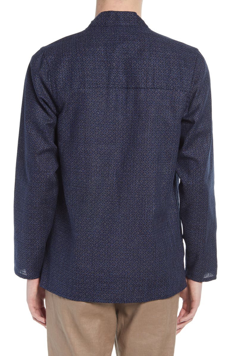 Naked & Famous Denim Tie Front Shirt, Alternate, color, 
