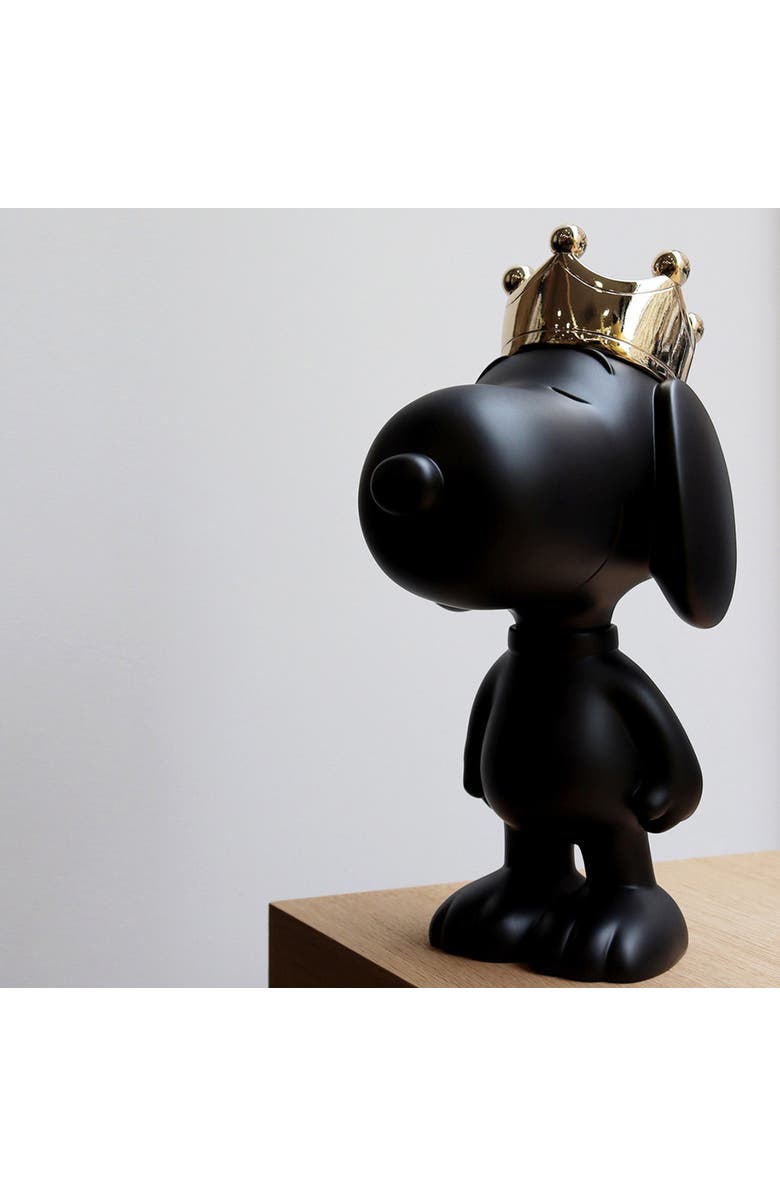 Leblon Delienne Snoopy Crown Figurine, Alternate, color, Black & Gold