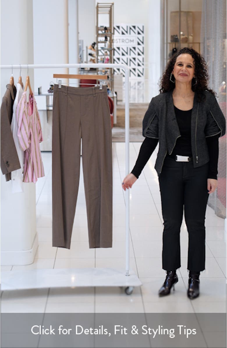 High Waist Pull-On Stretch Linen Blend Pants, sales video thumbnail