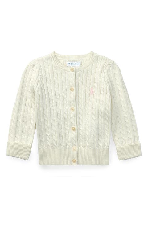 Cotton Mini Cable Cardigan (Baby)