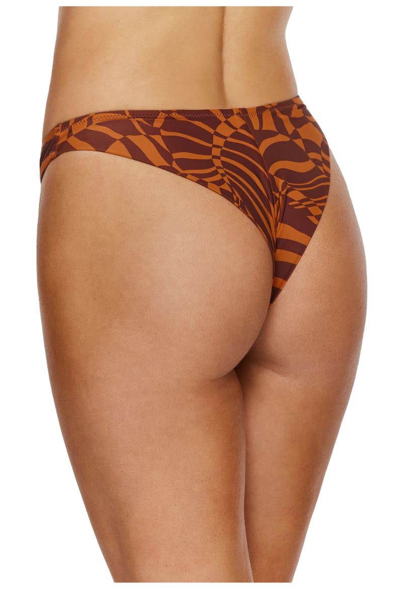 Retro Jungle Bikini Bottom, Alternate, color, Multi-Brown