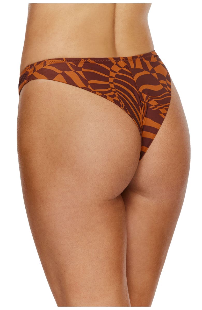 Flirtt Gottex Retro Jungle Bikini Bottom, Alternate, color, Multi-Brown