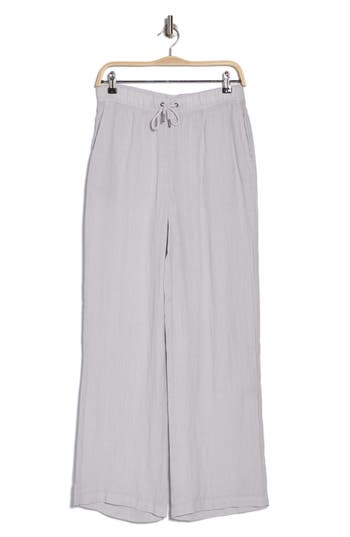 Reiss Cleo Wide Leg Pants In Dusty Blue