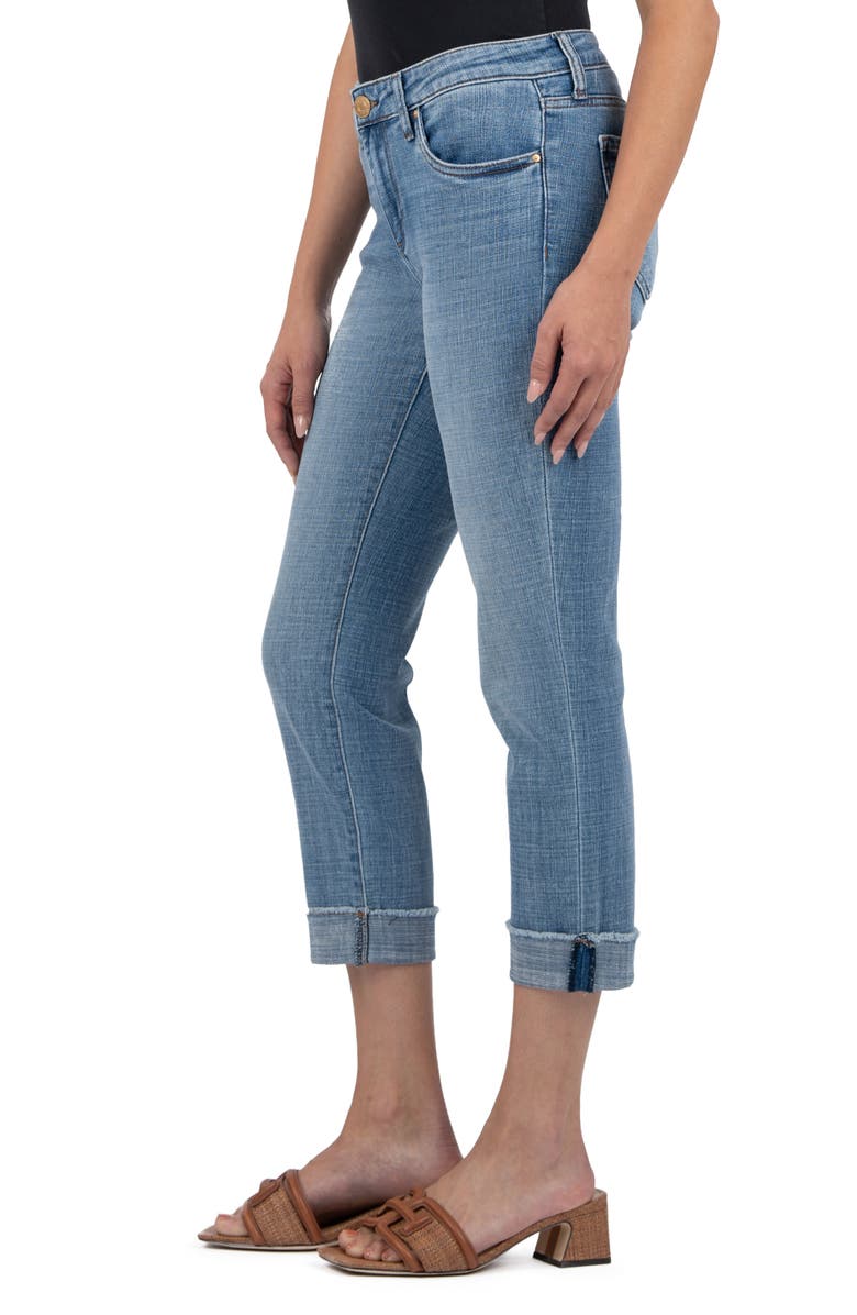 KUT from the Kloth Amy Crop Straight Leg Jeans, Alternate, color, Gained Blue