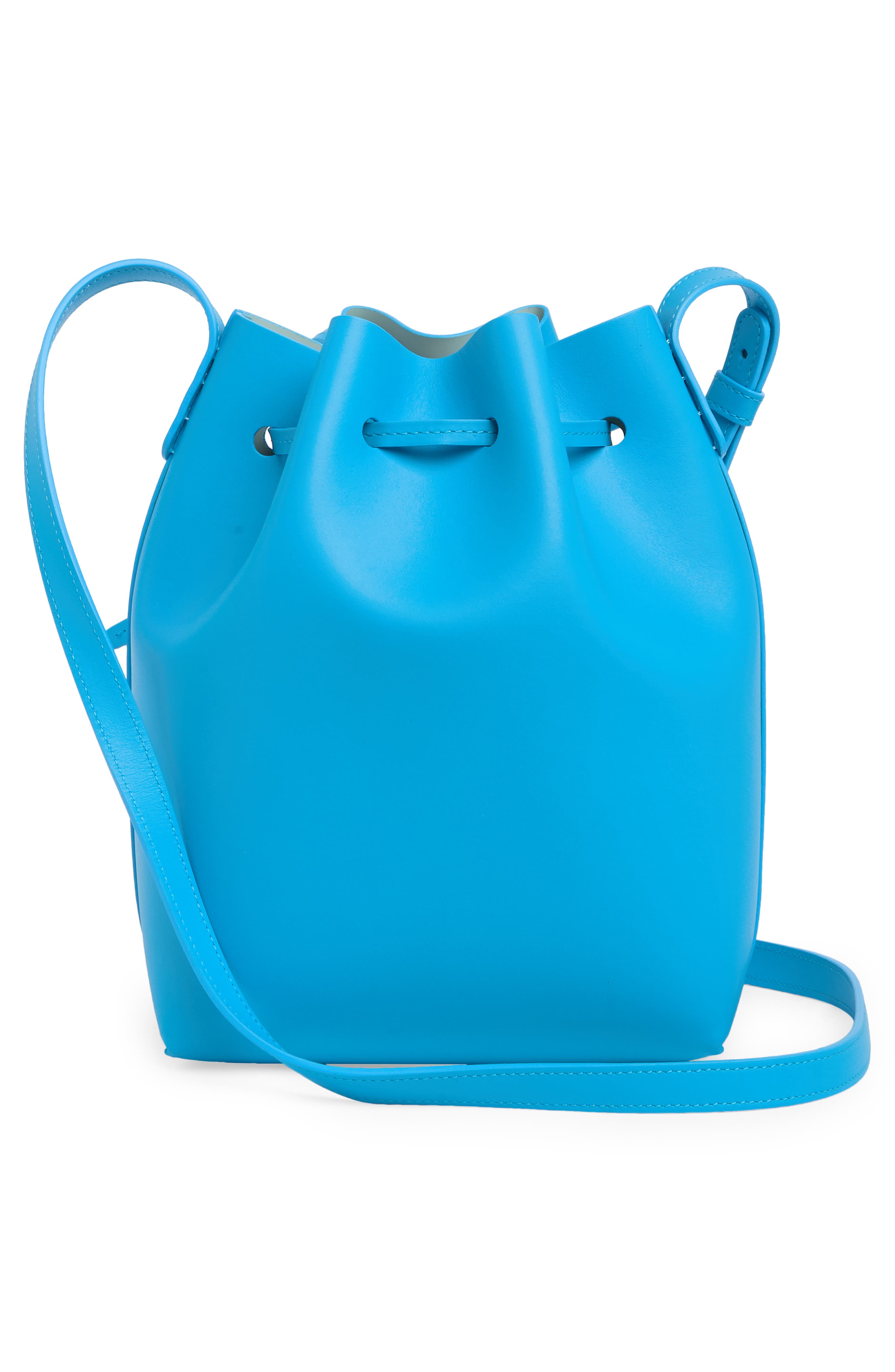 Mansur Gavriel Mini Leather Bucket Bag, Alternate, color, 