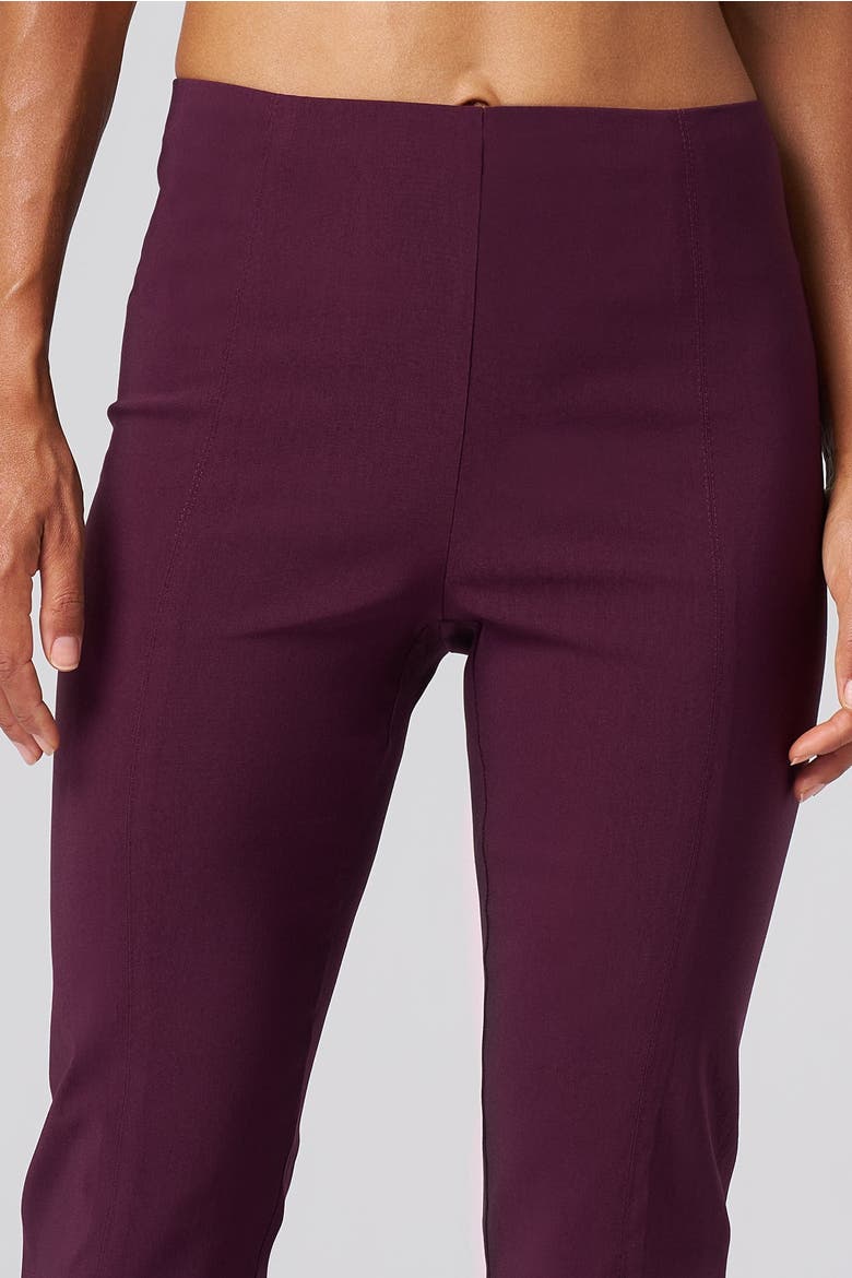 All Season Tapered Pull-On Stretch Pants, Alternate, color, Aubergine