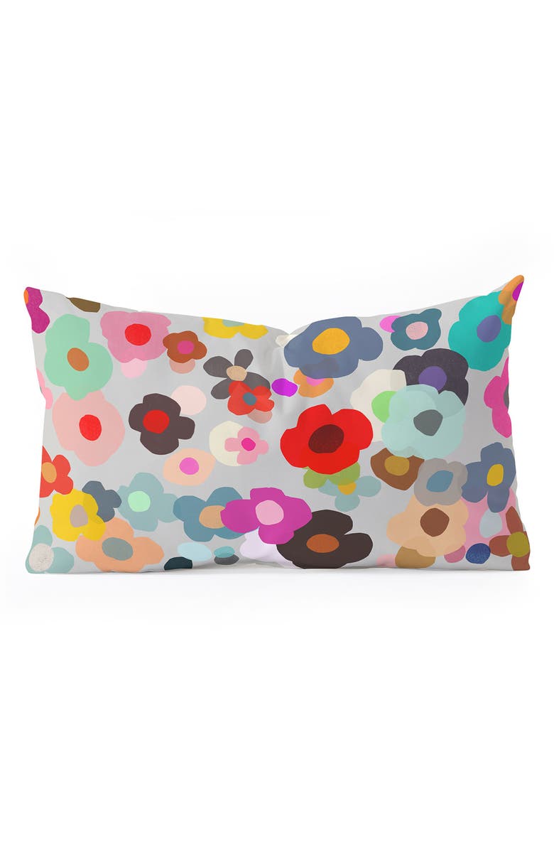 Deny Designs Poppy Oblong Throw Pillow, Main, color, Multi