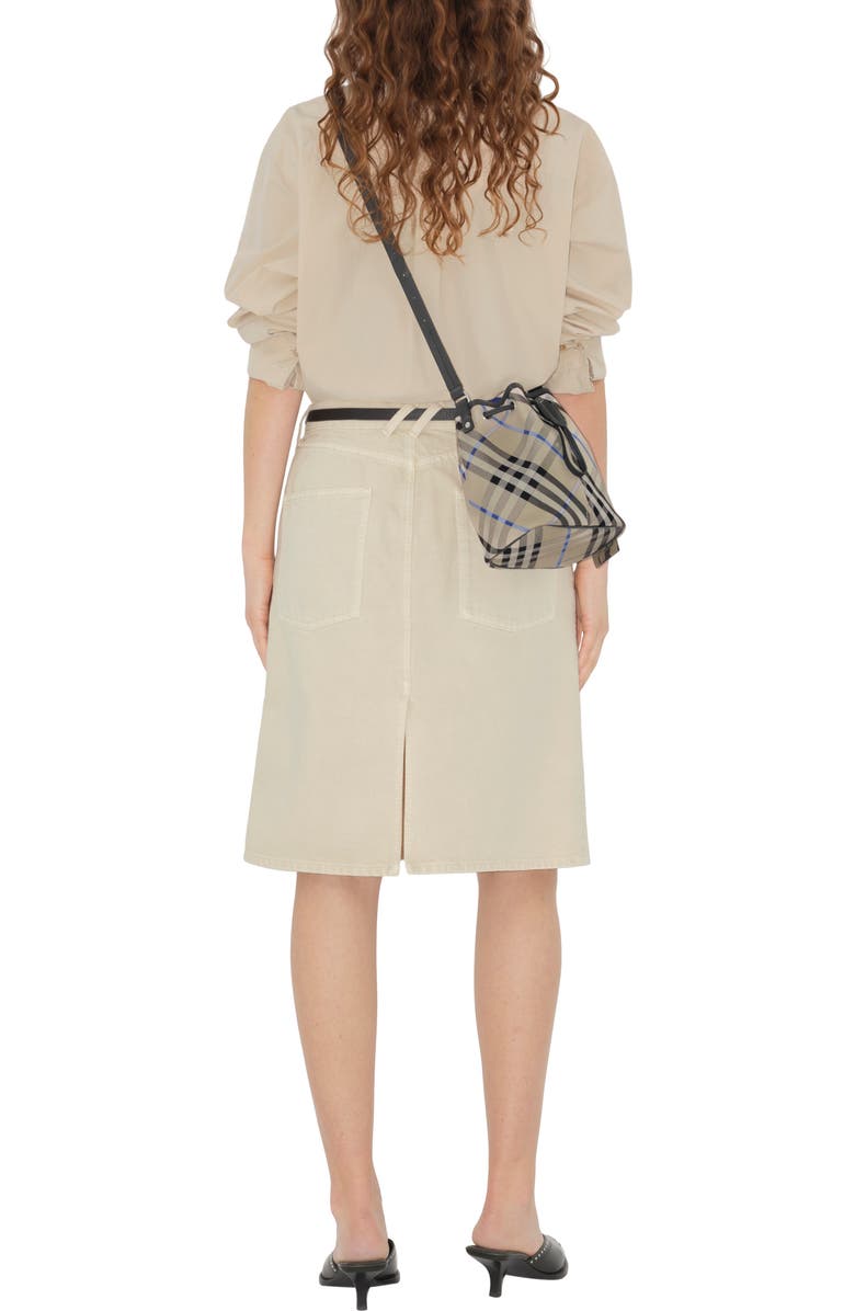 Burberry Mini Check Bucket Bag, Alternate, color,