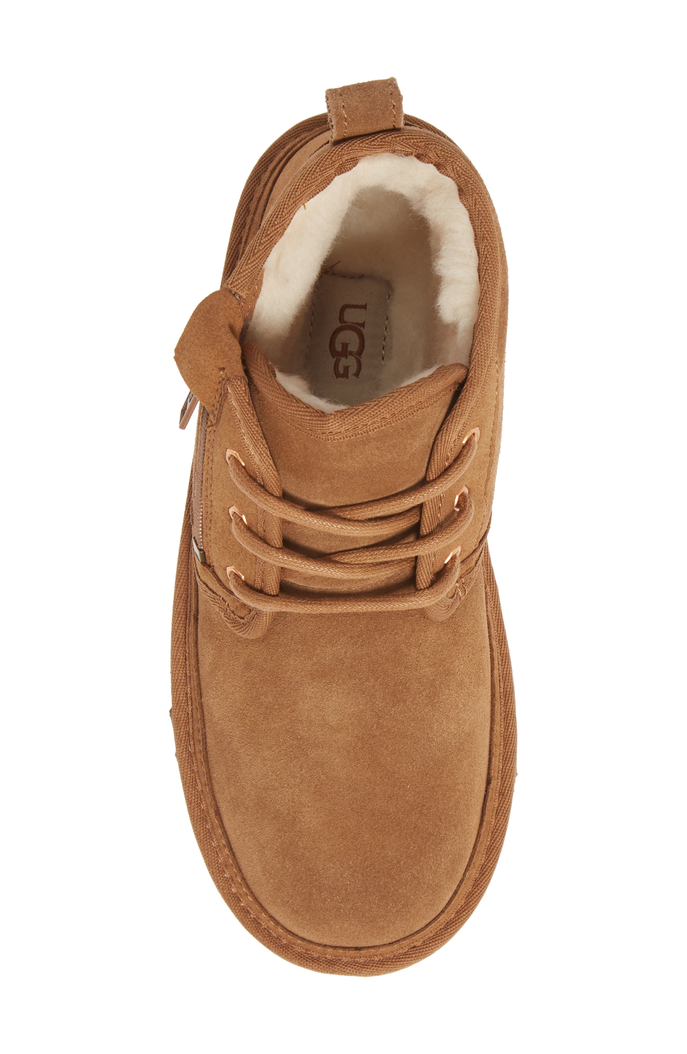 Neumal Water Resistant Leather Boot, Alternate, color, CHESTNUT