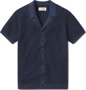 The Normal Brand Robles Bird's Eye Knit Camp Shirt