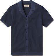 The Normal Brand Robles Bird's Eye Knit Camp Shirt