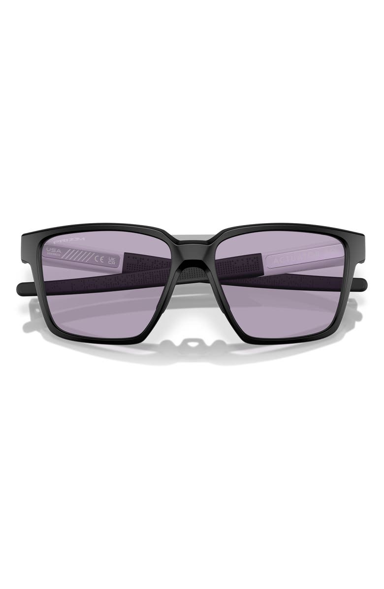 Oakley Actuator 57mm Prizm<sup>™</sup> Rectangular Sunglasses, Alternate, color, Black Grey