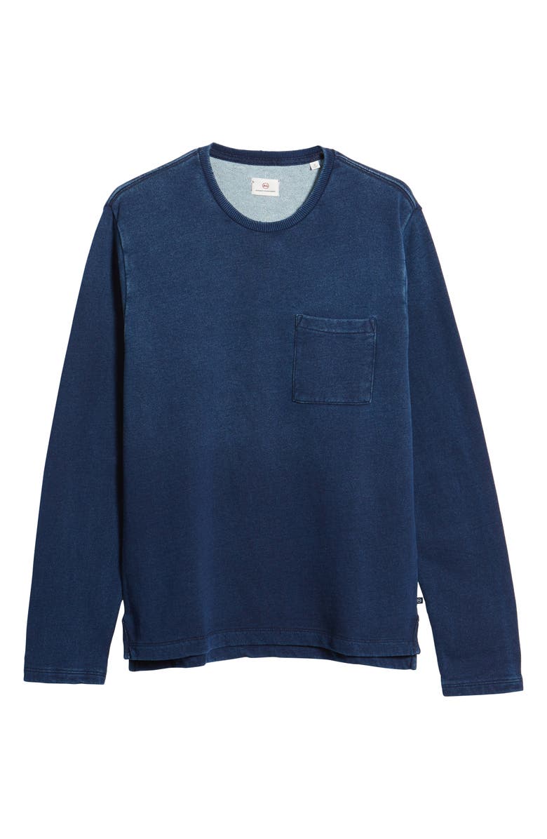 AG Byron Crewneck Cotton Pocket Sweatshirt, Alternate, color,