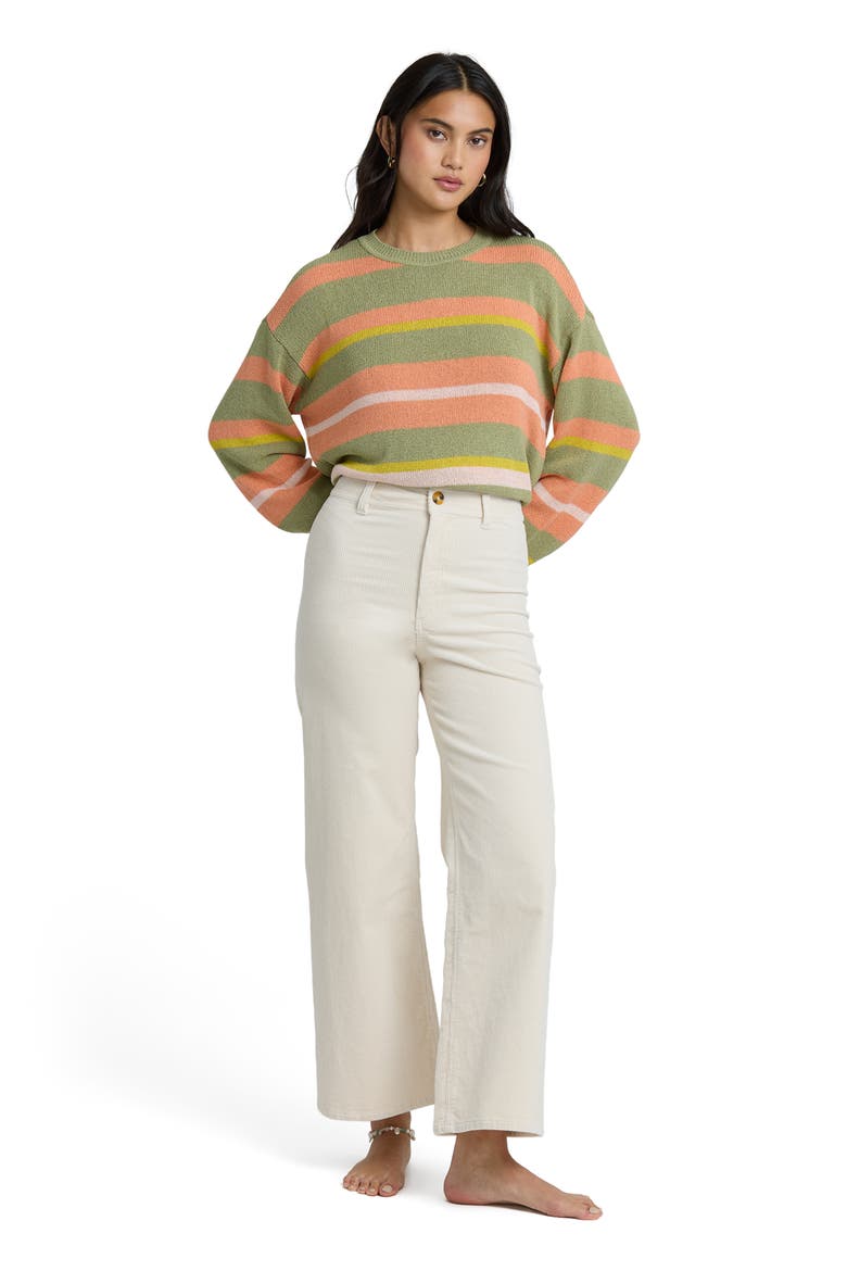 Free Fall Mid Rise Wide Leg Twill Pants, Alternate, color, SEA SALT